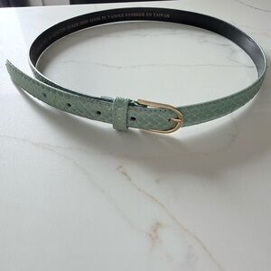 Snakeskin Mint Green Belt